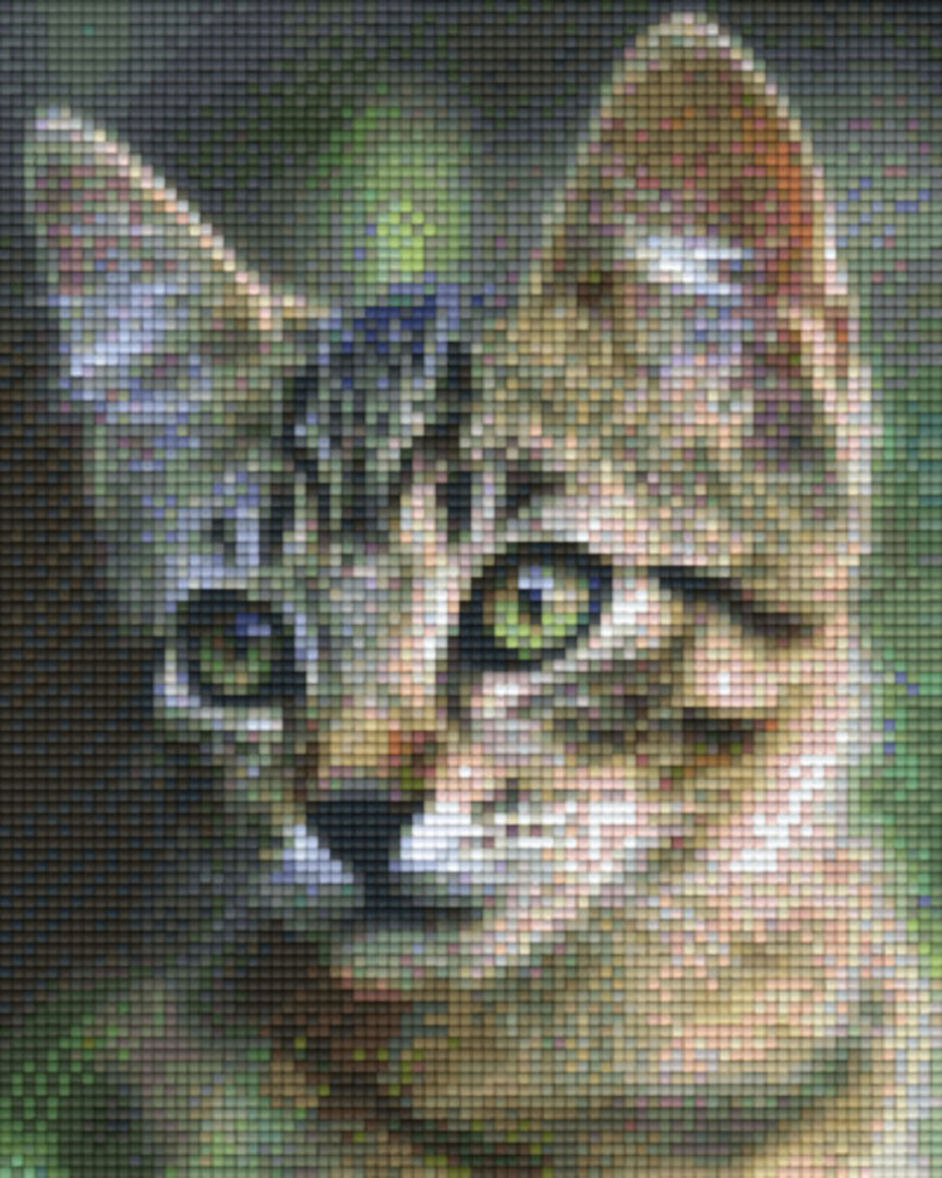 Kitten Four [4] Baseplate PixelHobby Mini-mosaic Art Kit image 0
